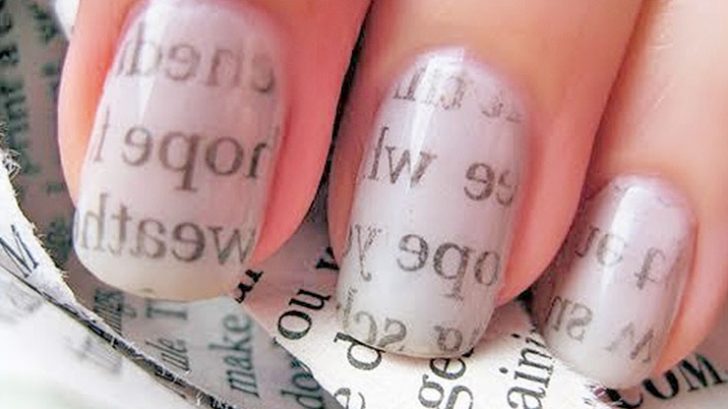 Newspaper Nails Are So Easy, A Toddler Could Do Them - DIY Ways