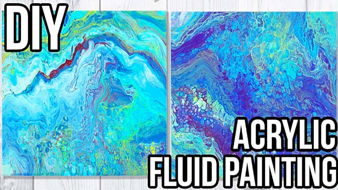 Making Gorgeous Acrylic Fluid Paintings Couldn't Be Any Easier - DIY Ways