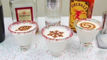 White Christmas Fireball Martini Recipe