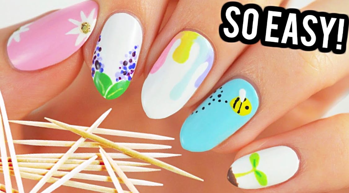 A Toothpick Creates These Nail Designs - DIY Ways