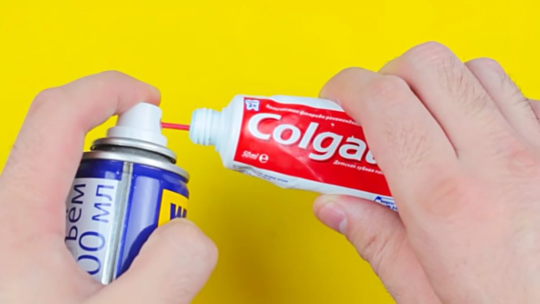 WD-40 & Toothpaste Makes A DIY Cleaning Solution - DIY Ways