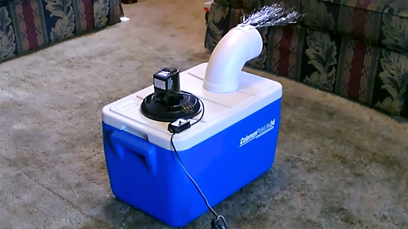 styrofoam cooler air conditioner does it work