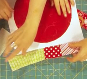 Learn to sew a Christmas Quilted Ball Ornament Pillow