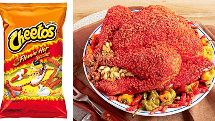 Learn to make a Flaming Hot Cheeto Turkey