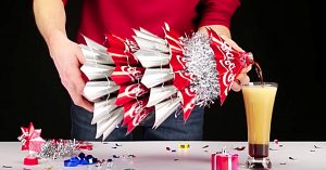 Learn this quick easy cheap Coca Cola Christmas Tree DIY