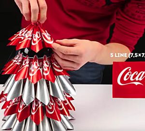 Learn to make this fabulous cheap quck Coke Bottle Coke Can Christmas Tree
