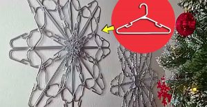 DIY Snowflake Wreath Tutorial - How to Make A Wreath From Coat Hangers