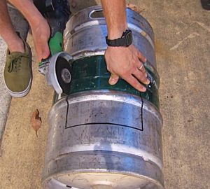 Learn to make a DIY Fire Pit from a beer keg