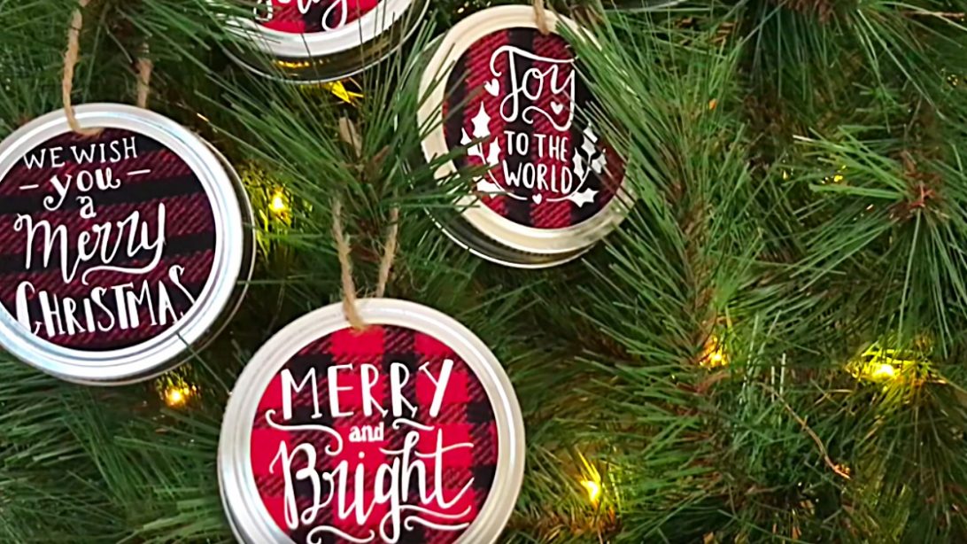 DIY Mason Jar Lid Christmas Ornaments - DIY Ways