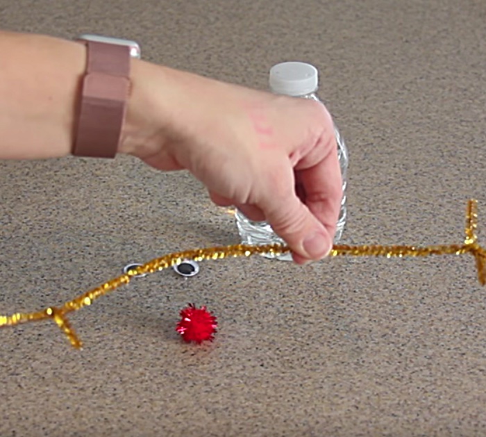 Learn this Rudolf Water Bottle DIY Craft