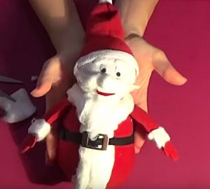 Learn to make a cheap easy DIY Sock Santa