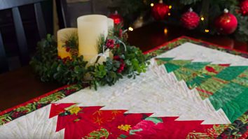 Learn to Make a Christmas Tree Quilted Table Runner For The Holidays
