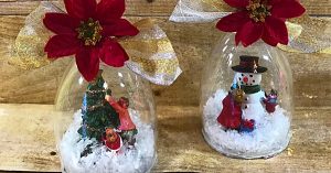 Learn to make this DIY Wine Glass Snow Scene For Christmas