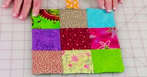 Learn to sew a DIY Quilted Pot Holder in 10 Minutes