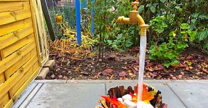 Learn how to make a DIY Magic Fountain with upstream water flow