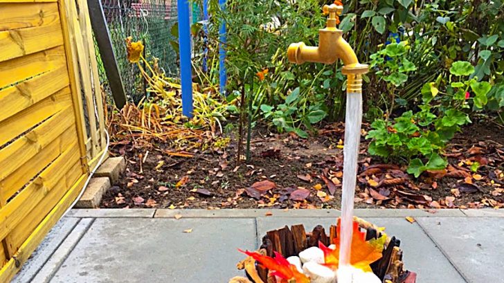 Learn how to make a DIY Magic Fountain with upstream water flow