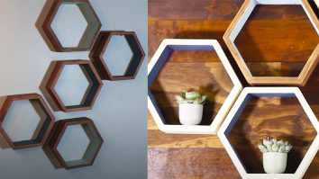 How To Make Floating Hexagon Shelves | DIY Furniture