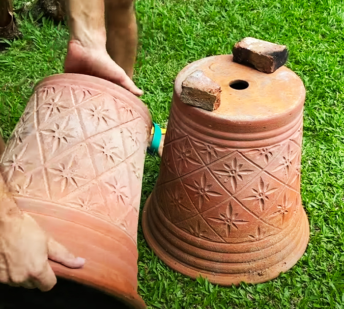 How To Build A Wood Oven With Flower Pots | Upcycle Crafts