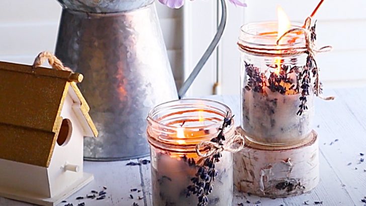 Handmade Lavender Candles