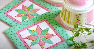 How To Make A Lemoyne Star Quilted Coaster