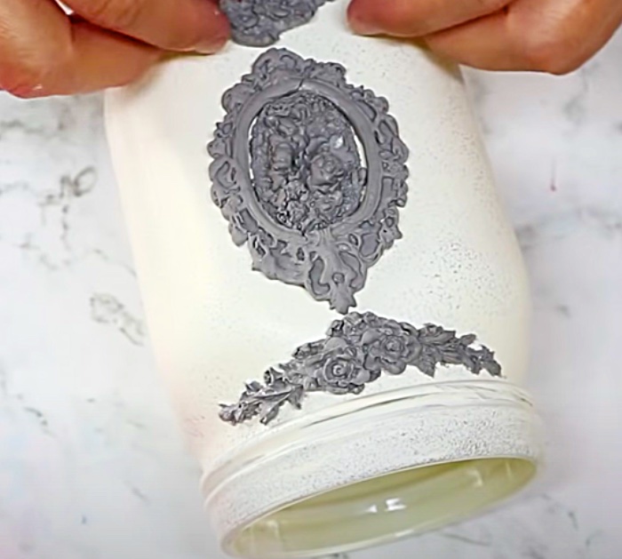 Make Air Dry Clay Molding For Faux Vintage Mason Jars